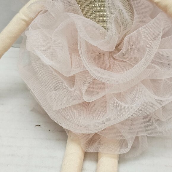 Mon Ami Designs Anna Angel Grace Soft Pink Gold Plush Decor Tree Sitter Doll - Picture 5 of 8